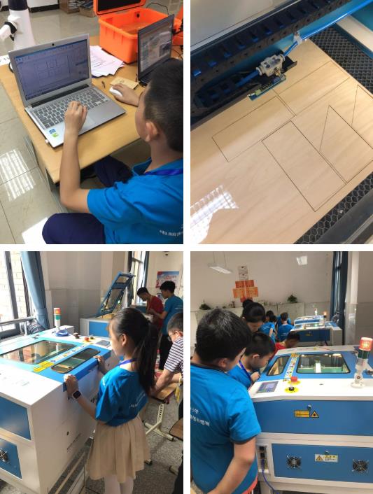 只需要等待短短幾分鐘，小選手們就能拿到與自己設計的分毫不差的結構件，組裝，將自己的創意變為現實。