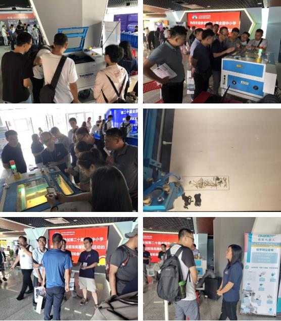 雷宇工作人員為老師家長們做一一介紹