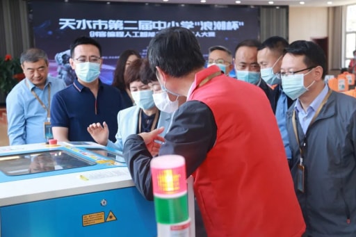 雷宇助力第二屆天水市“浪潮杯”創客編程人工智能暨智能機器人大賽